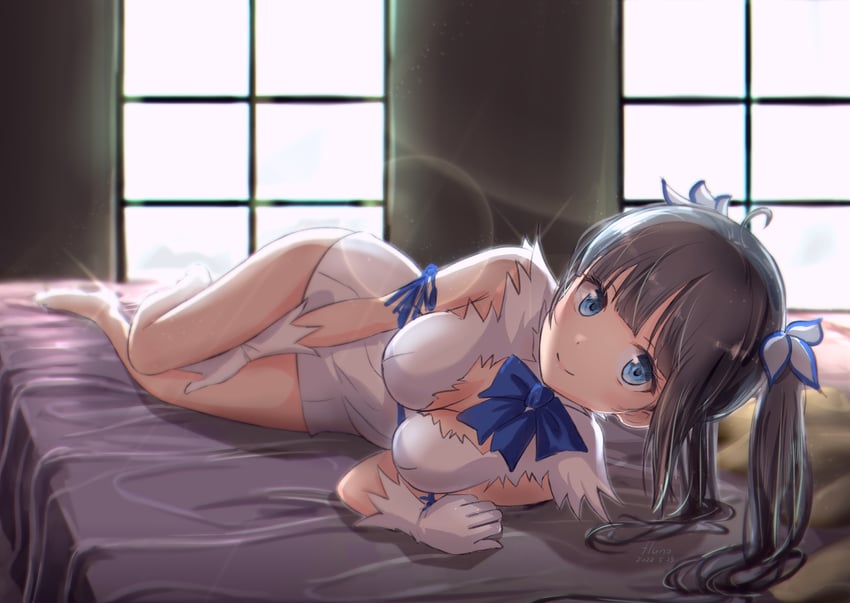 hestia (dungeon ni deai wo motomeru no wa machigatteiru darou ka) drawn by fluno