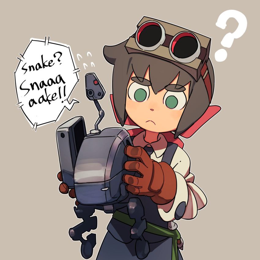 constanze amalie von braunschbank-albrechtsberger and metal gear mk. ii (little witch academia and 2 more) drawn by ammonio
