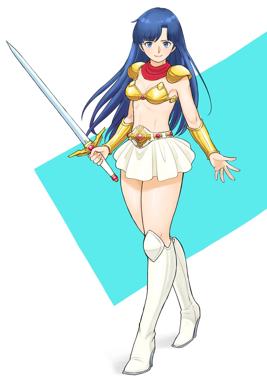 asou yuuko and valis (mugen senshi valis) drawn by shigenobu