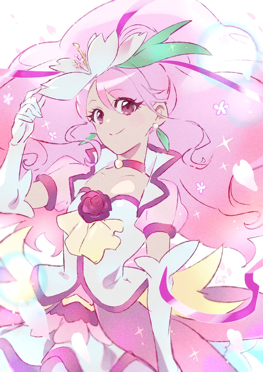 hanadera nodoka, cure grace, and super cure grace (precure and 1 more) drawn by shipu_(gassyumaron)