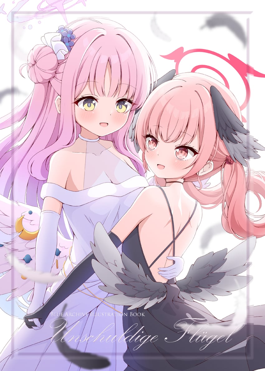 mika and koharu (blue archive and 1 more) drawn by azel_(laevateinn495)