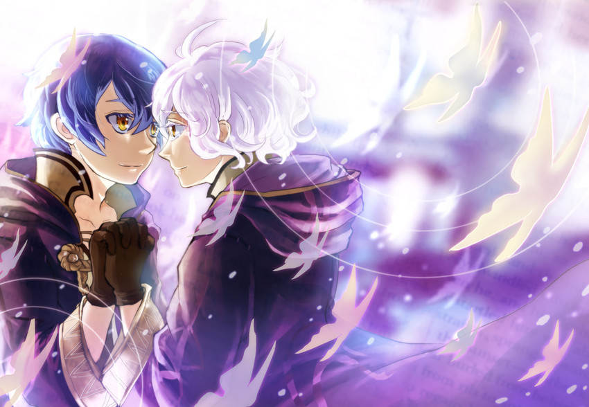 female morgan and male morgan (fire emblem and 1 more) drawn by okiboshi