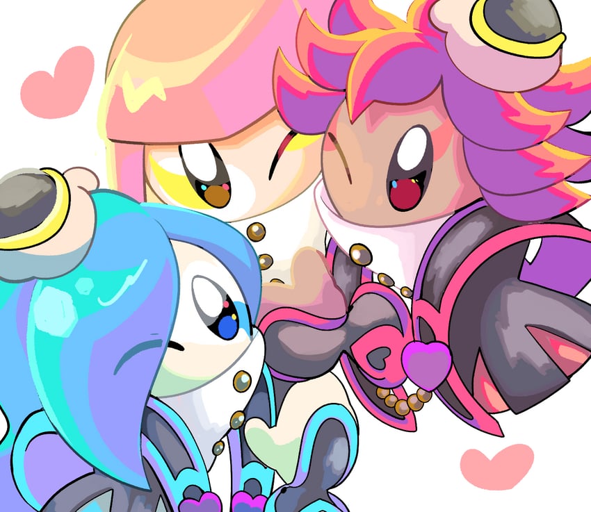 zan partizanne, francisca, and flamberge (kirby and 1 more) drawn by hakaba_(ksni_tbn)