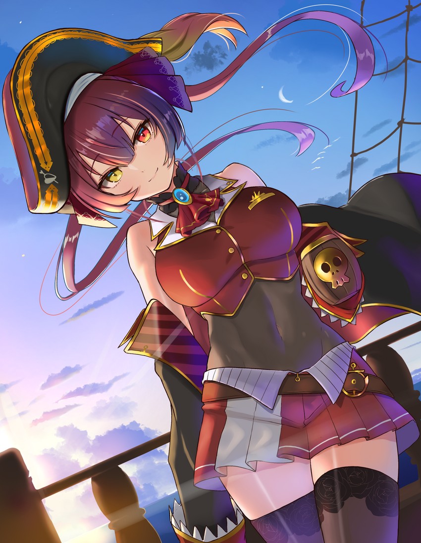 houshou marine (hololive) drawn by inari_(ambercrown)