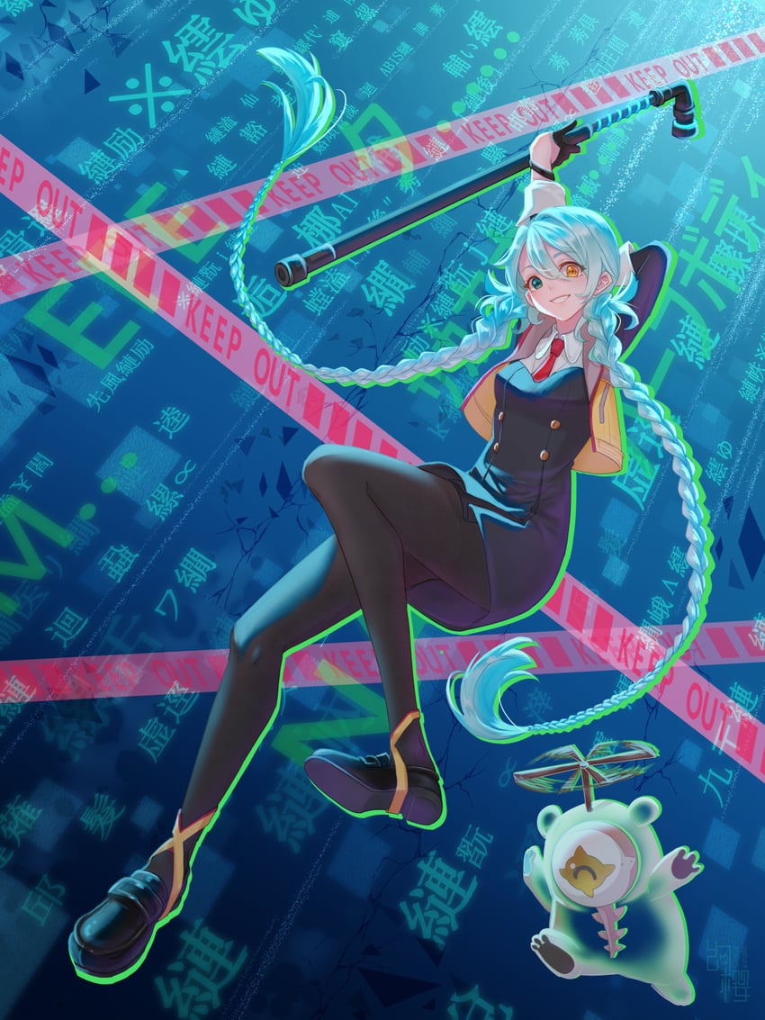 okiura mizuki and aiba (ai the somnium files and 1 more) drawn by huan_ying