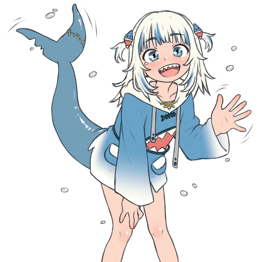 gawr gura (hololive and 1 more) drawn by beachepisode