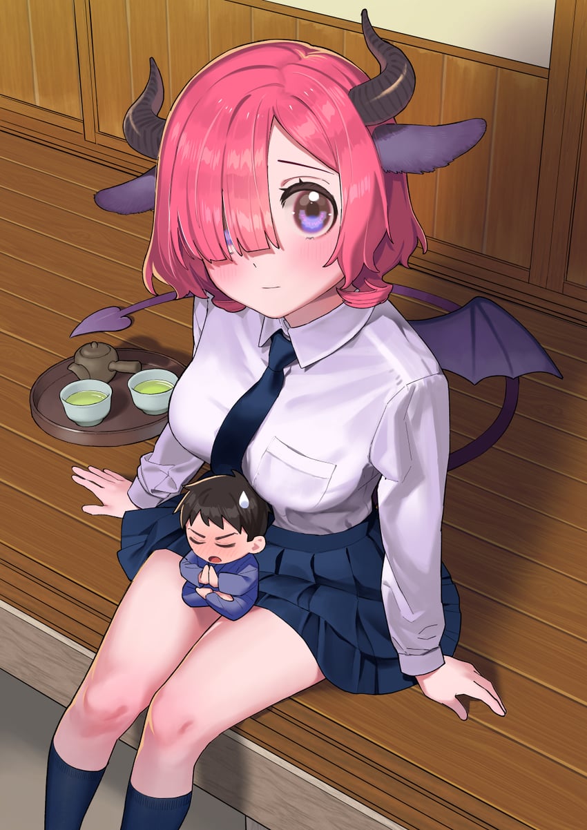hasuda saki (saki-chan wa inma no ko) drawn by hotomura_(muramura69)