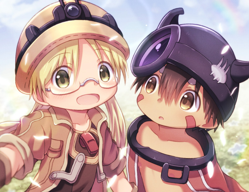 reg and riko (made in abyss) drawn by clant_st