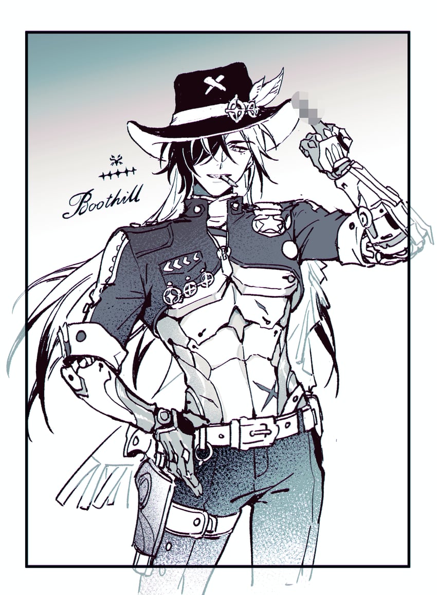 boothill (honkai and 1 more) drawn by kangetsu_(fhalei)