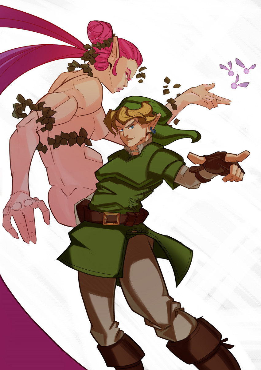 link and great fairy (jojo no kimyou na bouken and 3 more) drawn by splashbrush