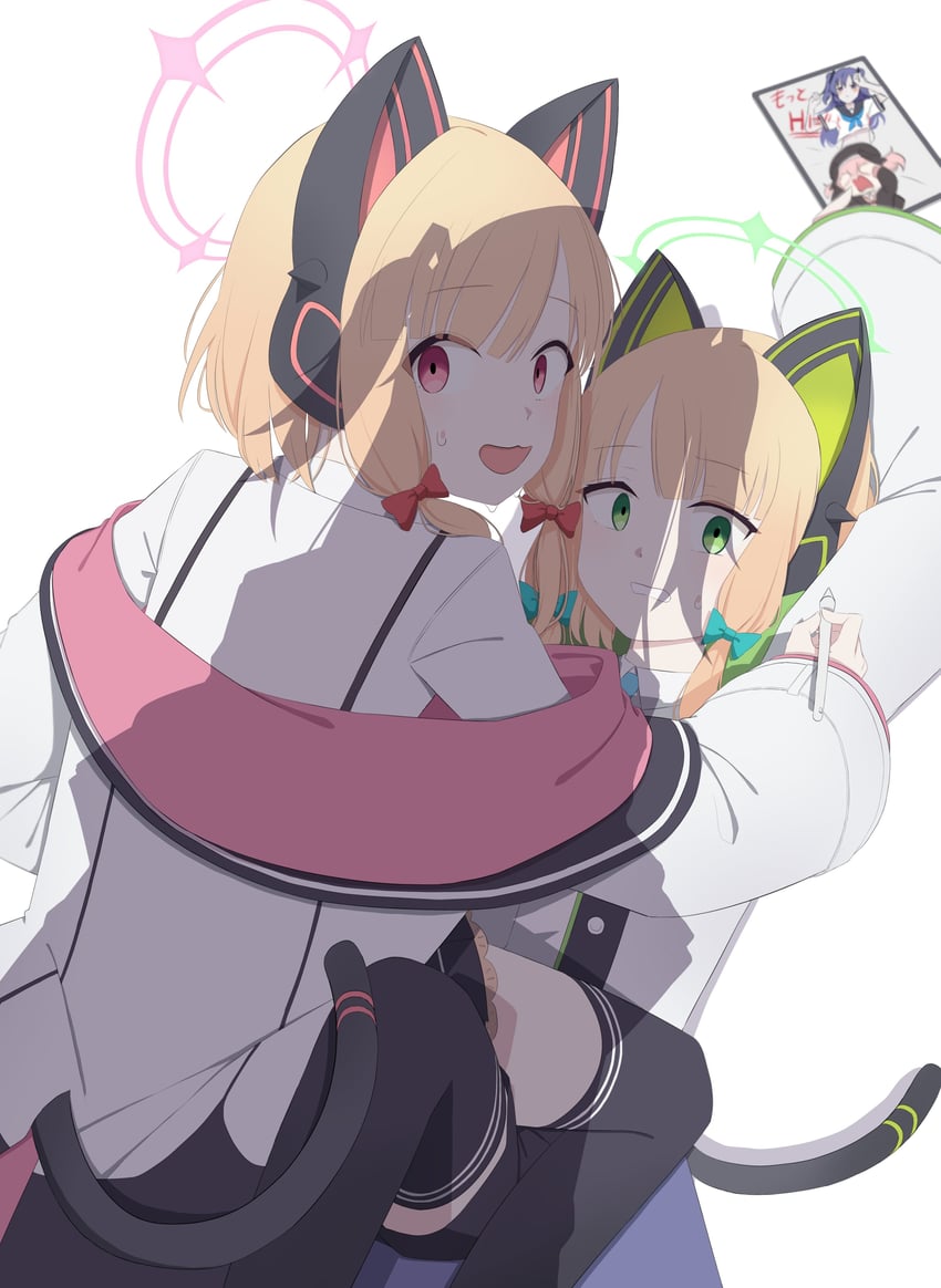 yuuka, koharu, momoi, and midori (blue archive) drawn by aimpoleume