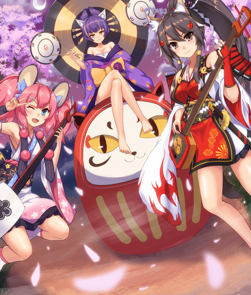 darudayu, a, and un (show by rock!!) drawn by eruthika