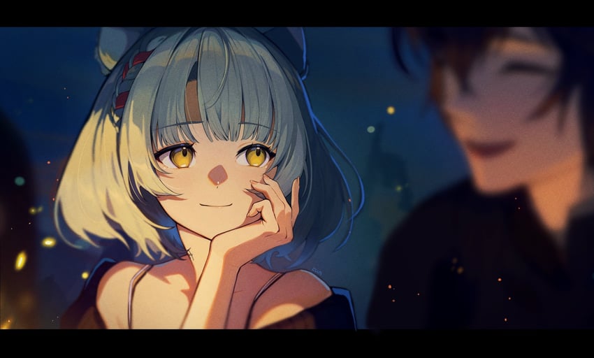 mio and noah (xenoblade chronicles and 1 more) drawn by zu_ethel