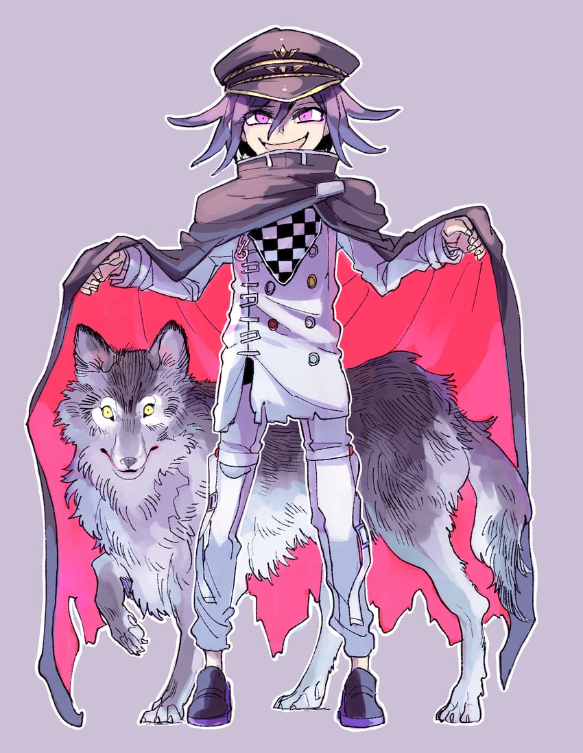 oma kokichi (danganronpa and 1 more) drawn by kumakoro_(tetsupag)