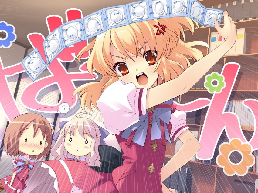 inaba yui, minase sakurako, and sumeragi amane (flyable heart) drawn by ito_noizi