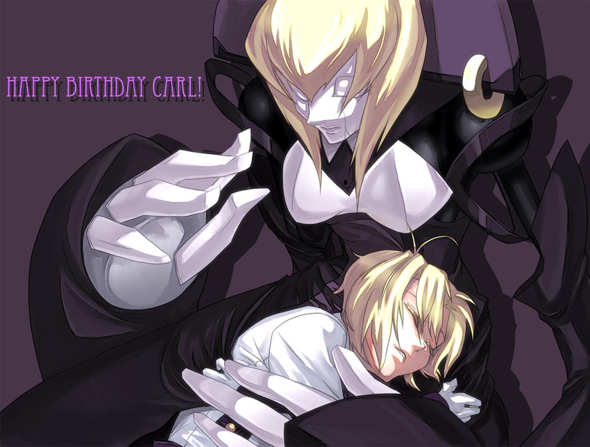 carl clover and nirvana (blazblue) drawn by neko_neko_neko