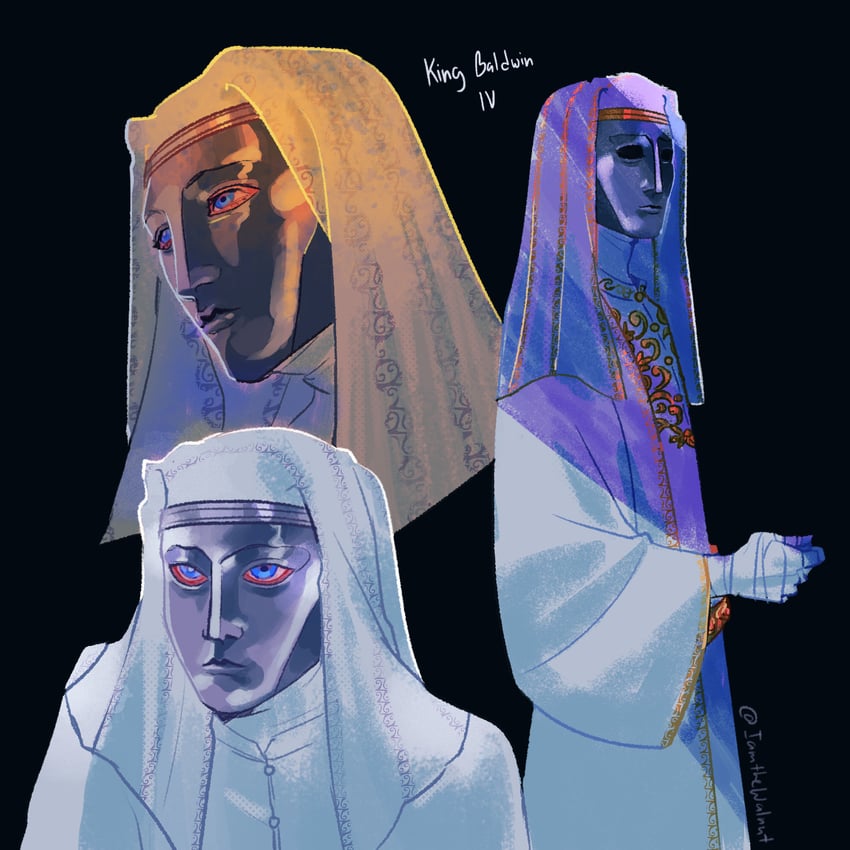 king baldwin iv (kingdom of heaven) drawn by iamthe-walnut