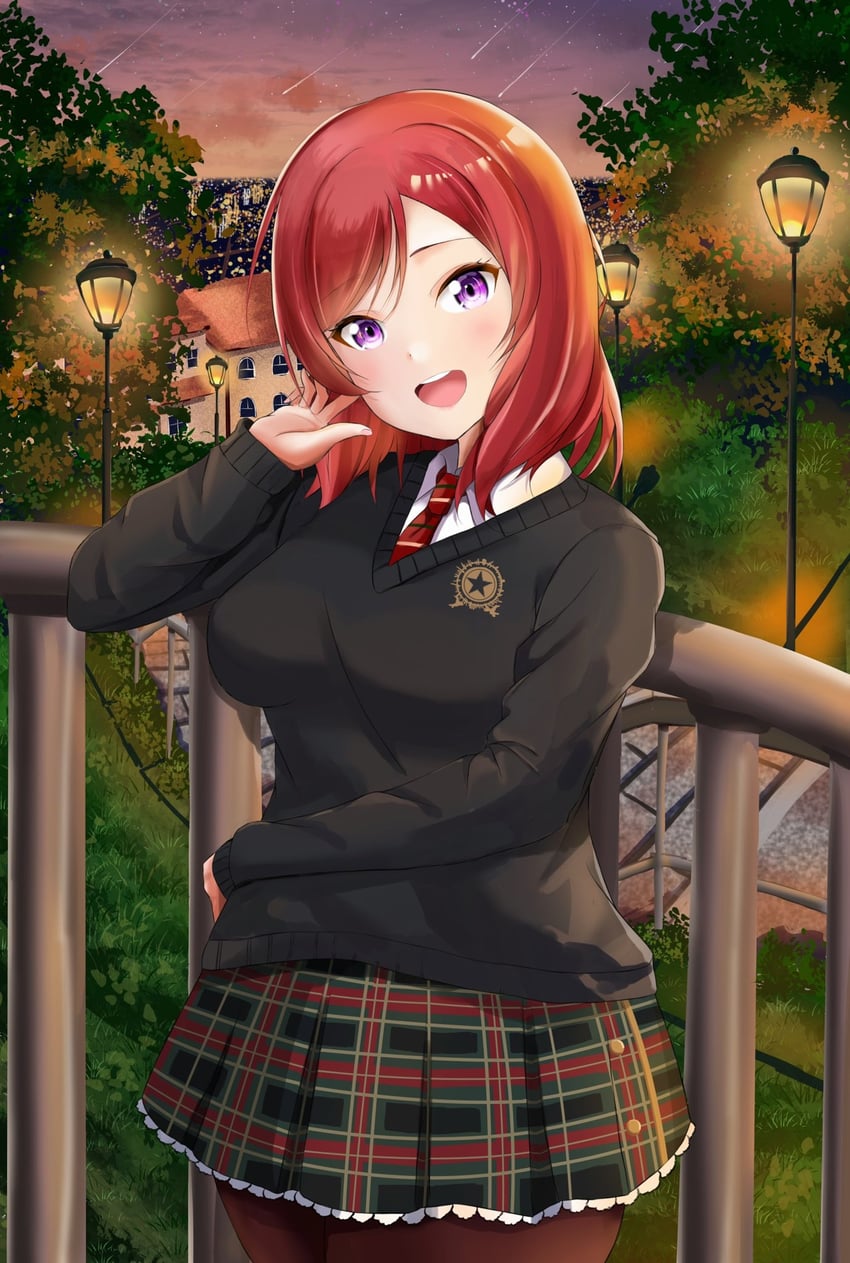 nishikino maki (love live! and 1 more) drawn by momouninego