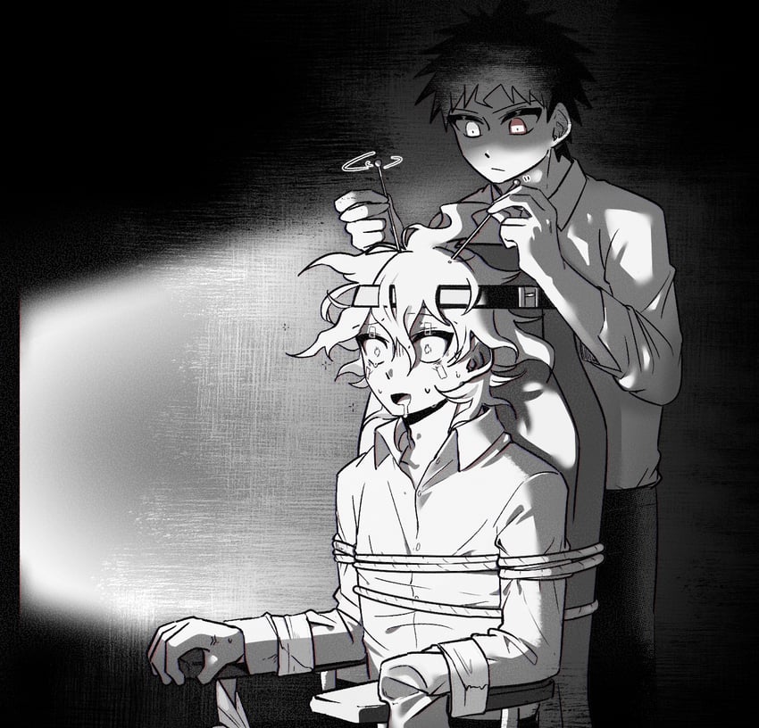 komaeda nagito and hinata hajime (danganronpa and 1 more) drawn by seumol_sx