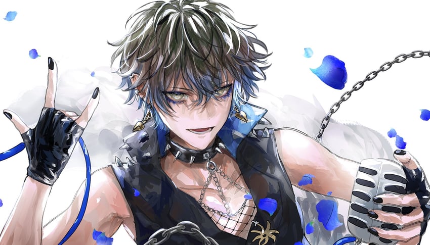 ike eveland (nijisanji and 1 more) drawn by asano_(kazusasn)