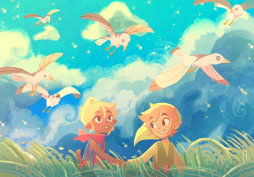 link, toon link, and tetra (the legend of zelda and 1 more) drawn by lyslynne
