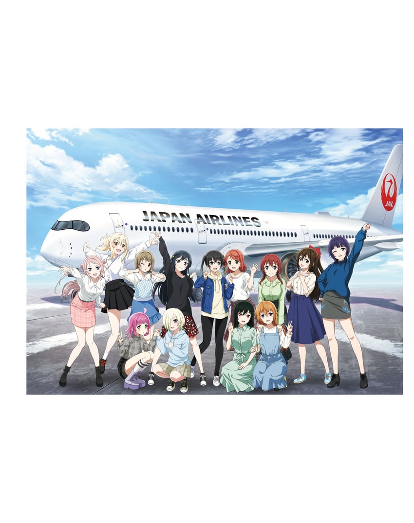 yuki setsuna, uehara ayumu, takasaki yu, osaka shizuku, tennoji rina, and 8 more (love live! and 1 more)