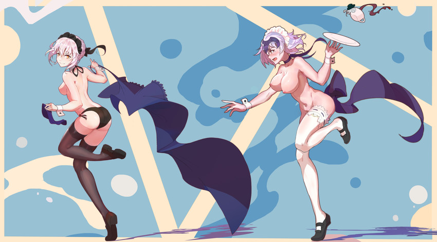 artoria pendragon, jeanne d'arc alter, and saber alter (fate and 1 more) drawn by goti_(gotie23)