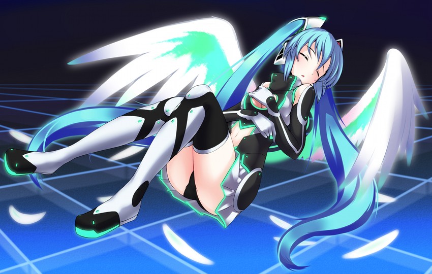 hatsune miku (vocaloid) drawn by dangan_neko