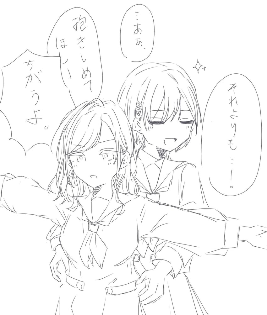 ceras yanagida lilienfeld and katsuragi izumi (love live! and 1 more) drawn by apou0605