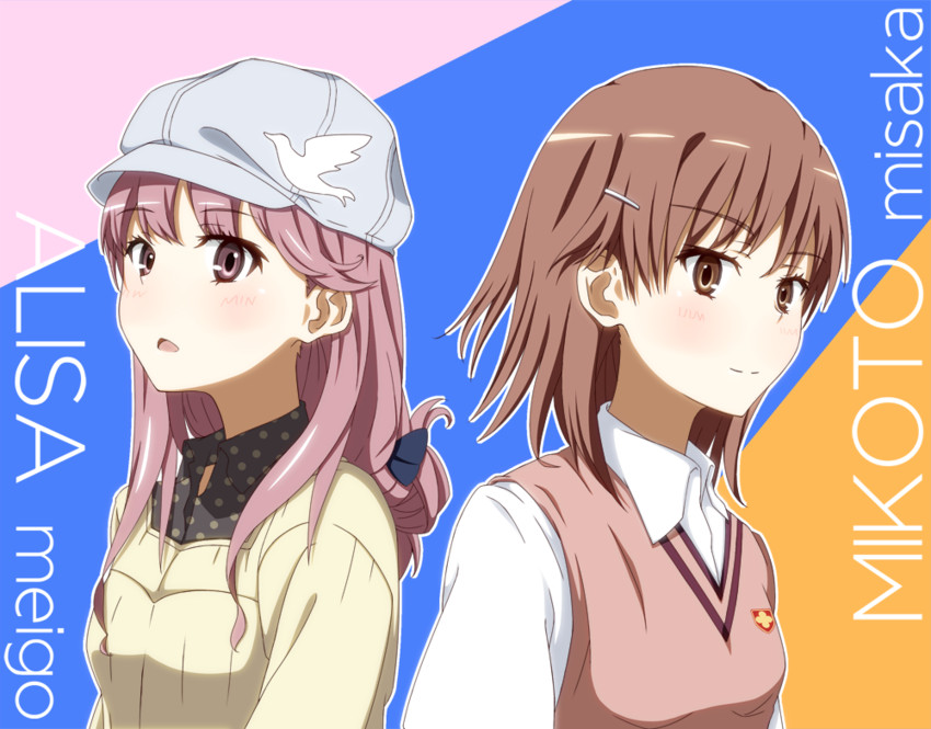 misaka mikoto and meigo arisa (toaru majutsu no index and 1 more) drawn by rinkai_(mamepika8492)