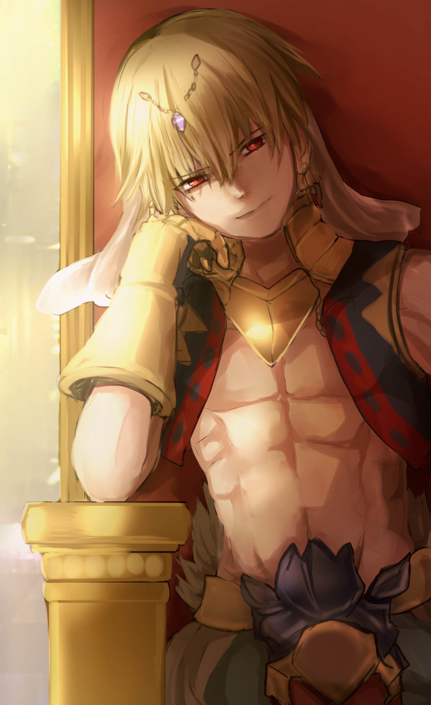 gilgamesh (fate and 1 more) drawn by asa_lemon