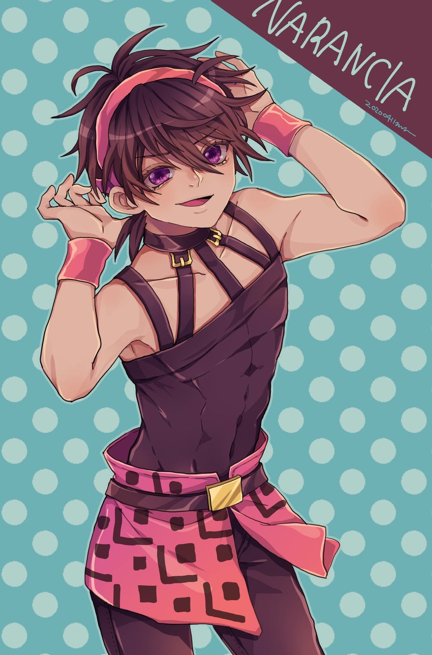 narancia ghirga (jojo no kimyou na bouken and 1 more) drawn by mikage_kazuki