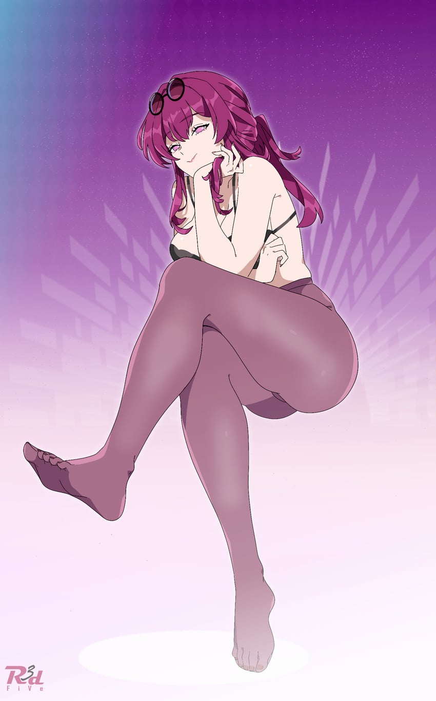 kafka (honkai and 1 more) drawn by r3dfive
