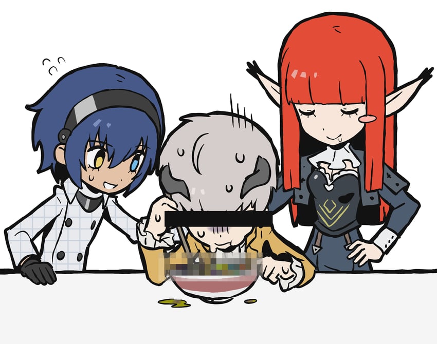 protagonist, hulkenberg, and strohl (metaphor: refantazio and 1 more) drawn by sach56000
