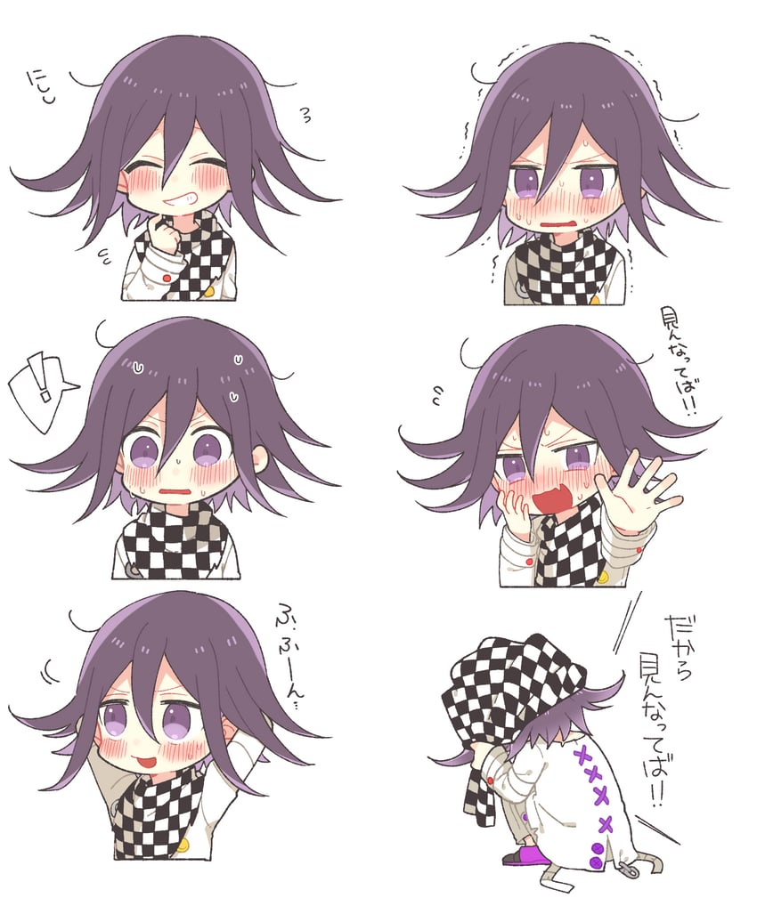 oma kokichi (danganronpa and 1 more) drawn by yomoda_(7taizai7bitoku)
