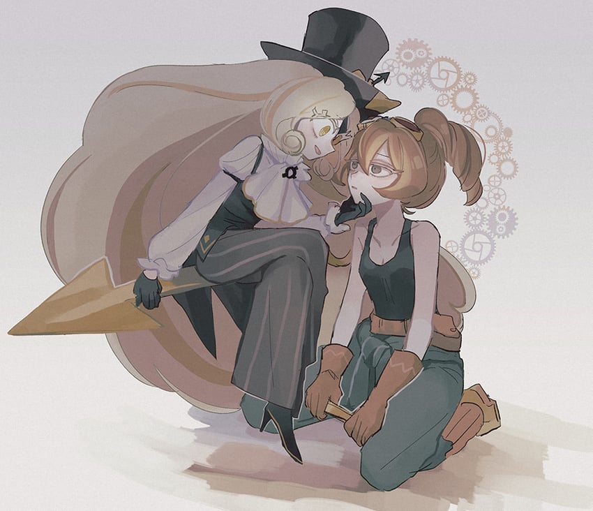 timekeeper cookie and croissant cookie (cookie run and 1 more) drawn by mamimumemo