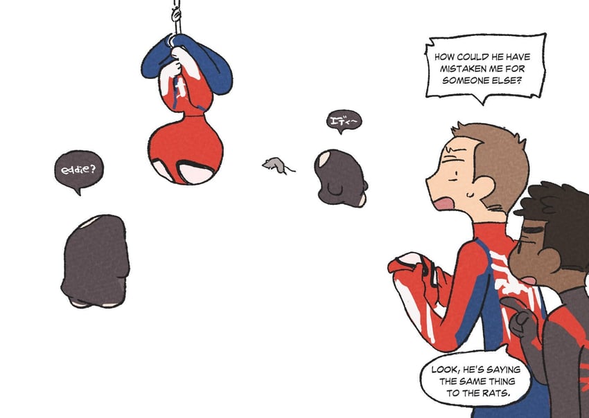 spider-man, venom, peter parker, and miles morales (marvel and 1 more) drawn by kab00m_chuck