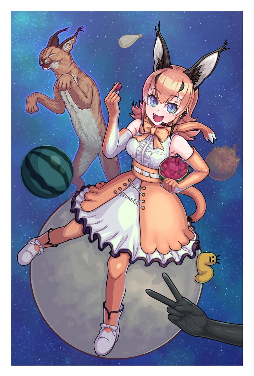 caracal (kemono friends and 1 more) drawn by magmagma97