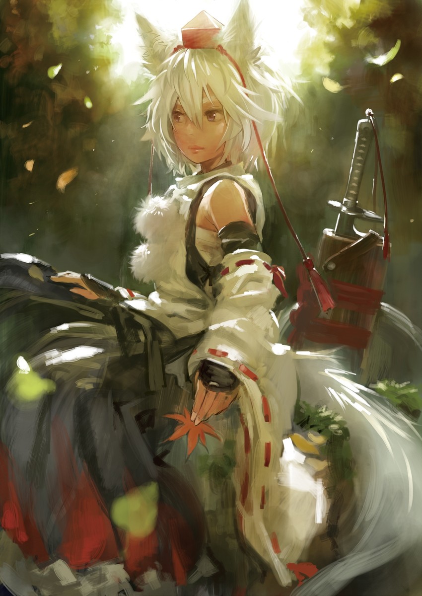 inubashiri momiji (touhou) drawn by matsuda_(matsukichi)