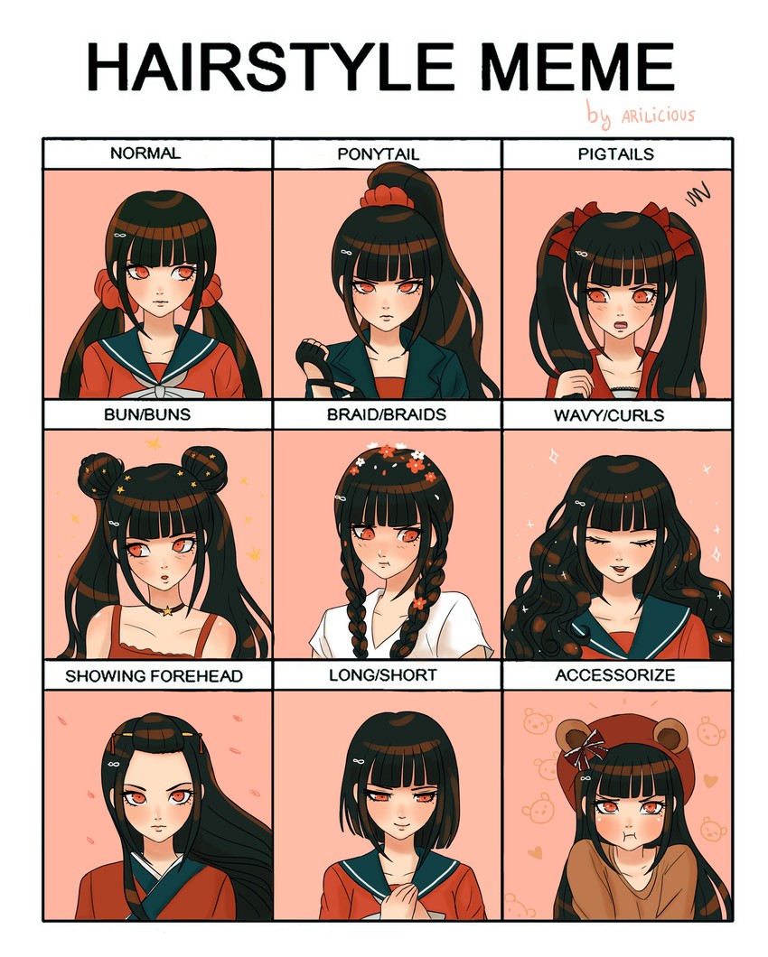 harukawa maki (danganronpa and 1 more) drawn by missarilicious