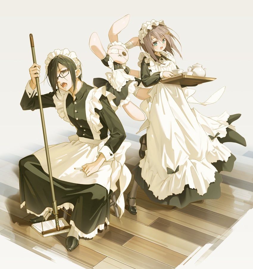 mamiya hasaki and yuuki tomosane (subarashiki hibi) drawn by mofukoke
