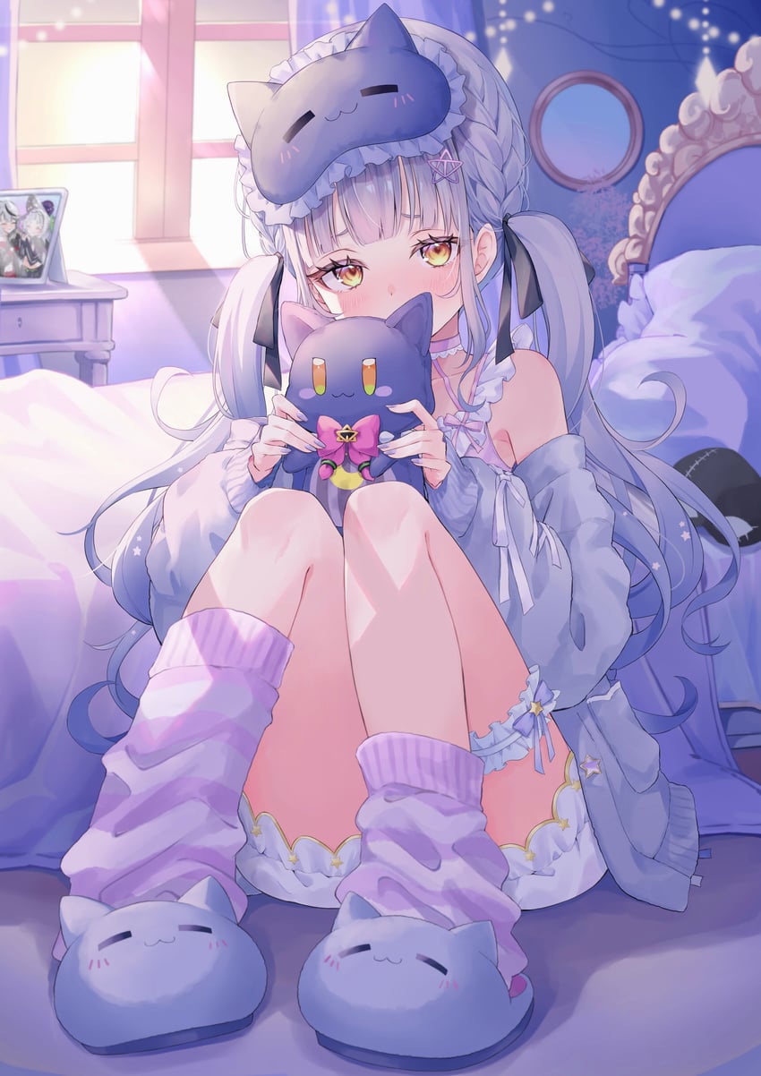 murasaki shion and shiokko (hololive) drawn by aoha_(aohasora)