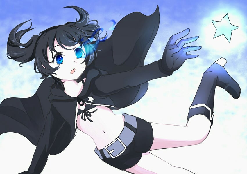 black rock shooter (black rock shooter) drawn by hassaku_sherbert