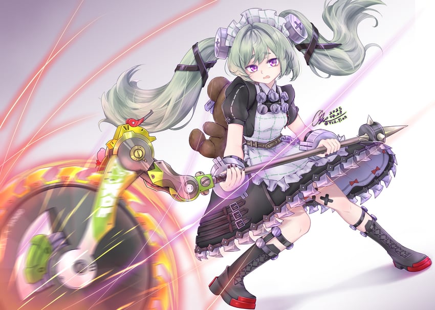 corin wickes (zenless zone zero) drawn by y.l.q.