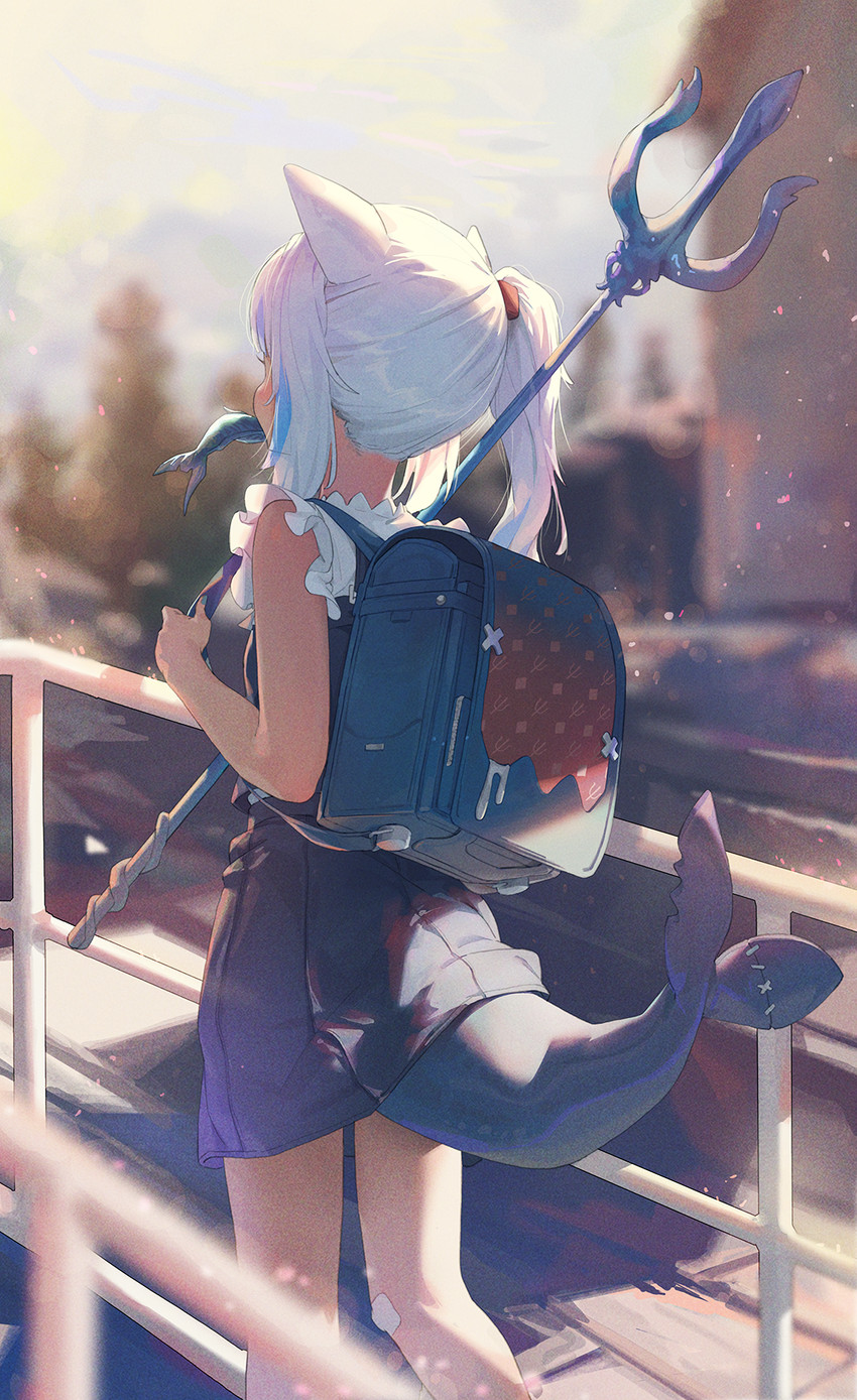 gawr gura (hololive and 1 more) drawn by wonchun