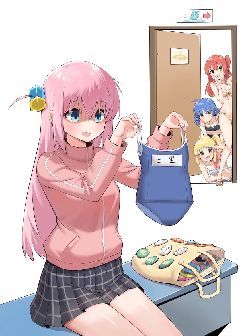 gotoh hitori, kita ikuyo, ijichi nijika, and yamada ryo (bocchi the rock!) drawn by bygin