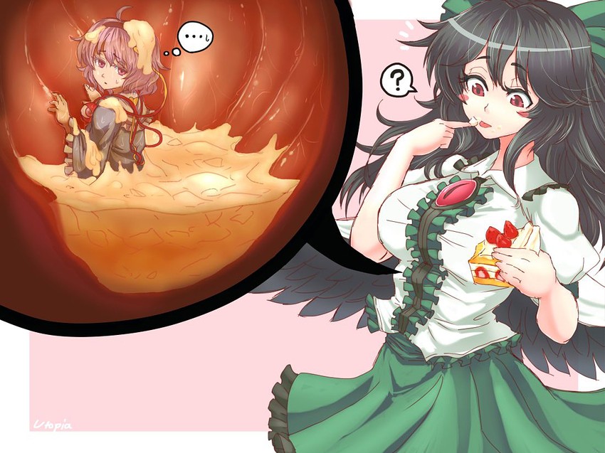 komeiji satori and reiuji utsuho (touhou) drawn by utopia_(utopiavl)