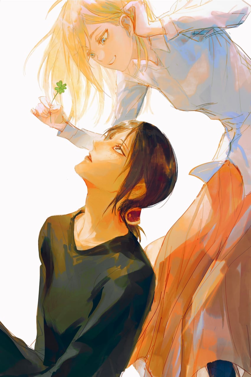 krista lenz and ymir (shingeki no kyojin) drawn by czyw