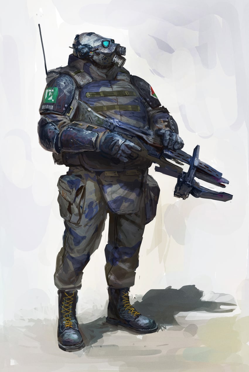 combine soldier (half-life and 1 more) drawn by whaleoil