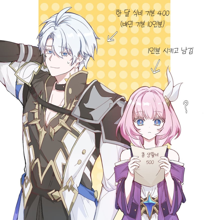 phainon and cyrene (honkai and 1 more) drawn by 46uumm